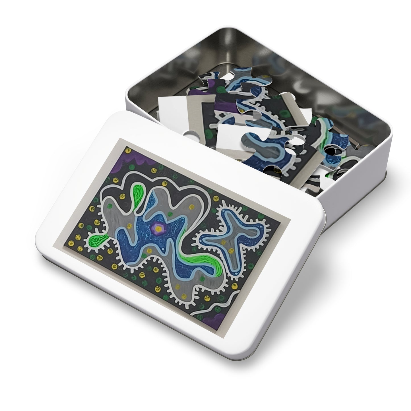 K Colorful Jigsaw Puzzle with Tin, 30 - 2000 pieces