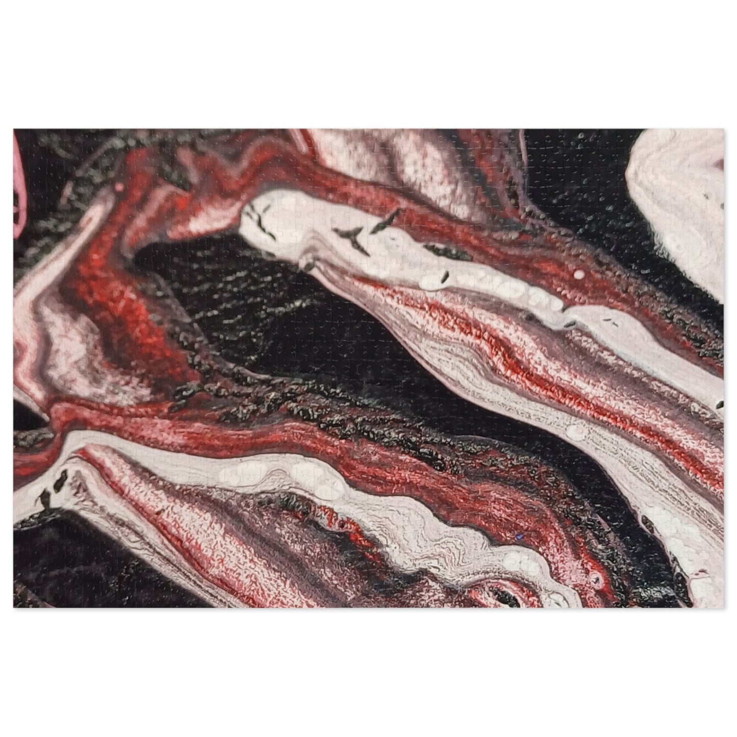 Abstract Waves Jigsaw Puzzle with Tin 6 variants upto 2000 pieces.