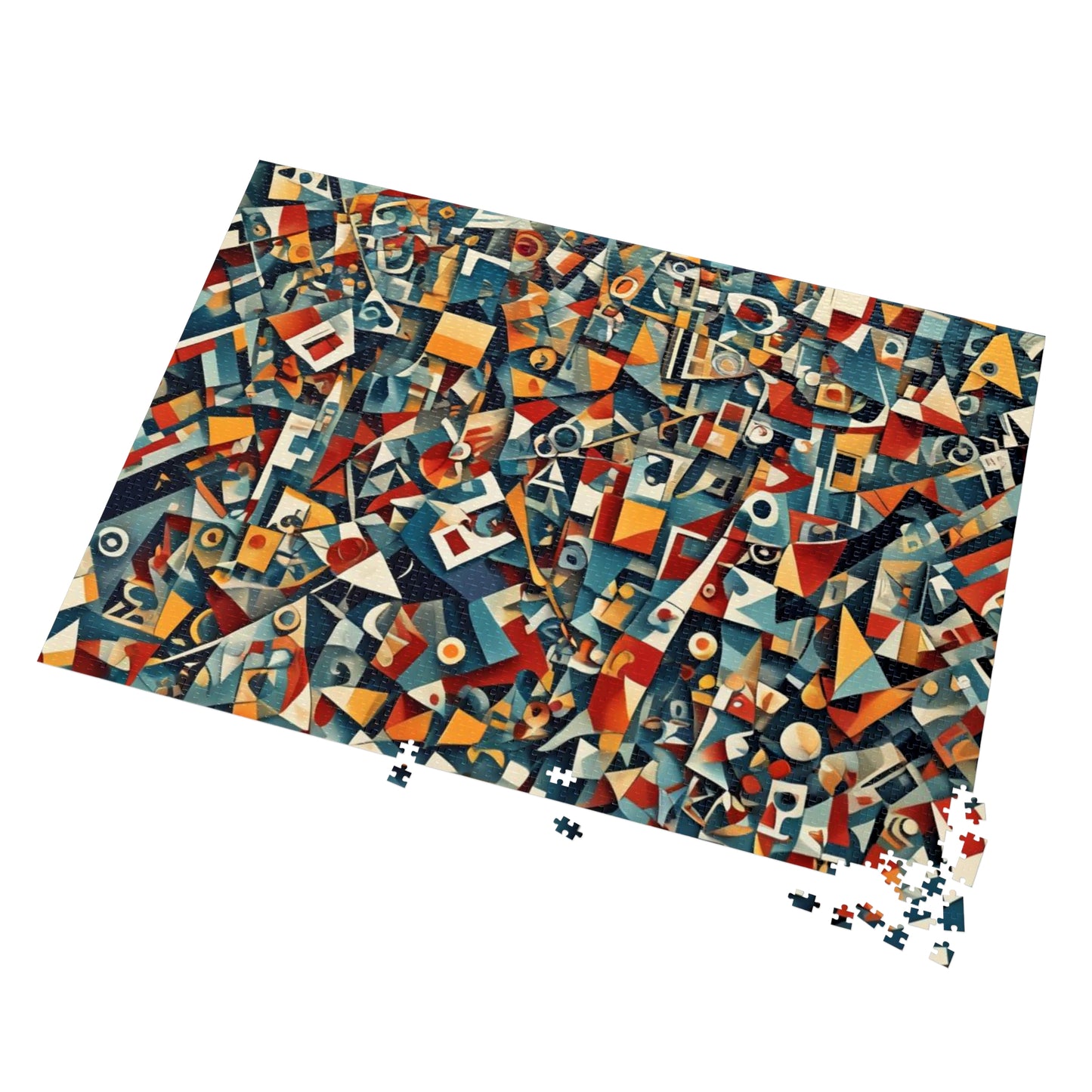 CUBISM Jigsaw Puzzle with Tin