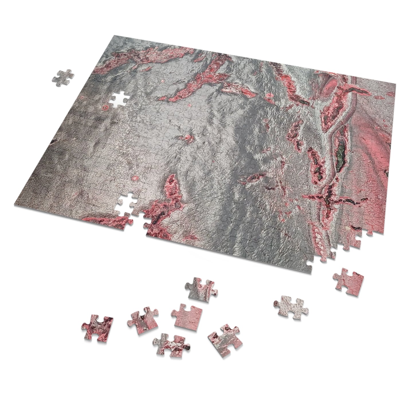 Grey Splash Jigsaw Puzzle with Tin, upto 2000 pieces.