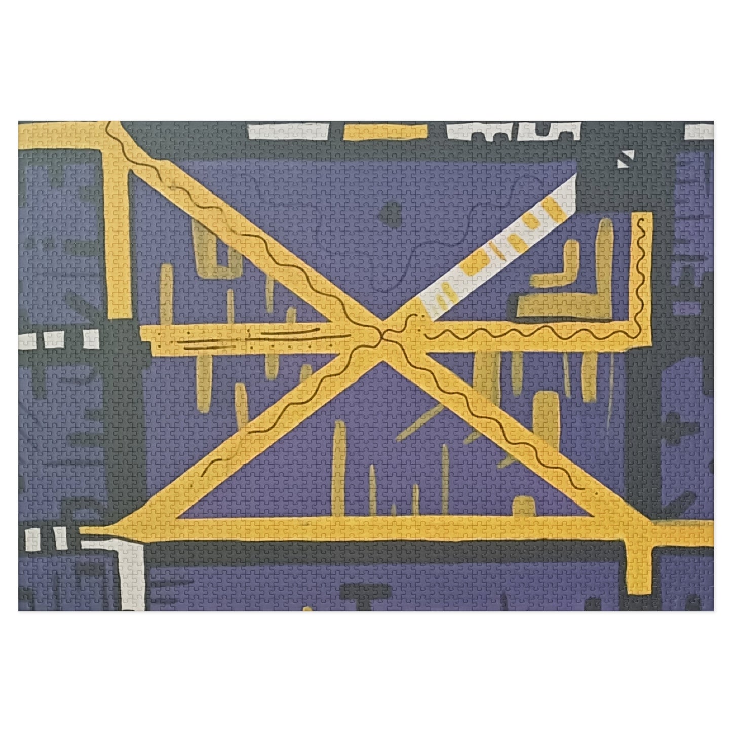 Purple Heart Jigsaw Puzzle with Tin.