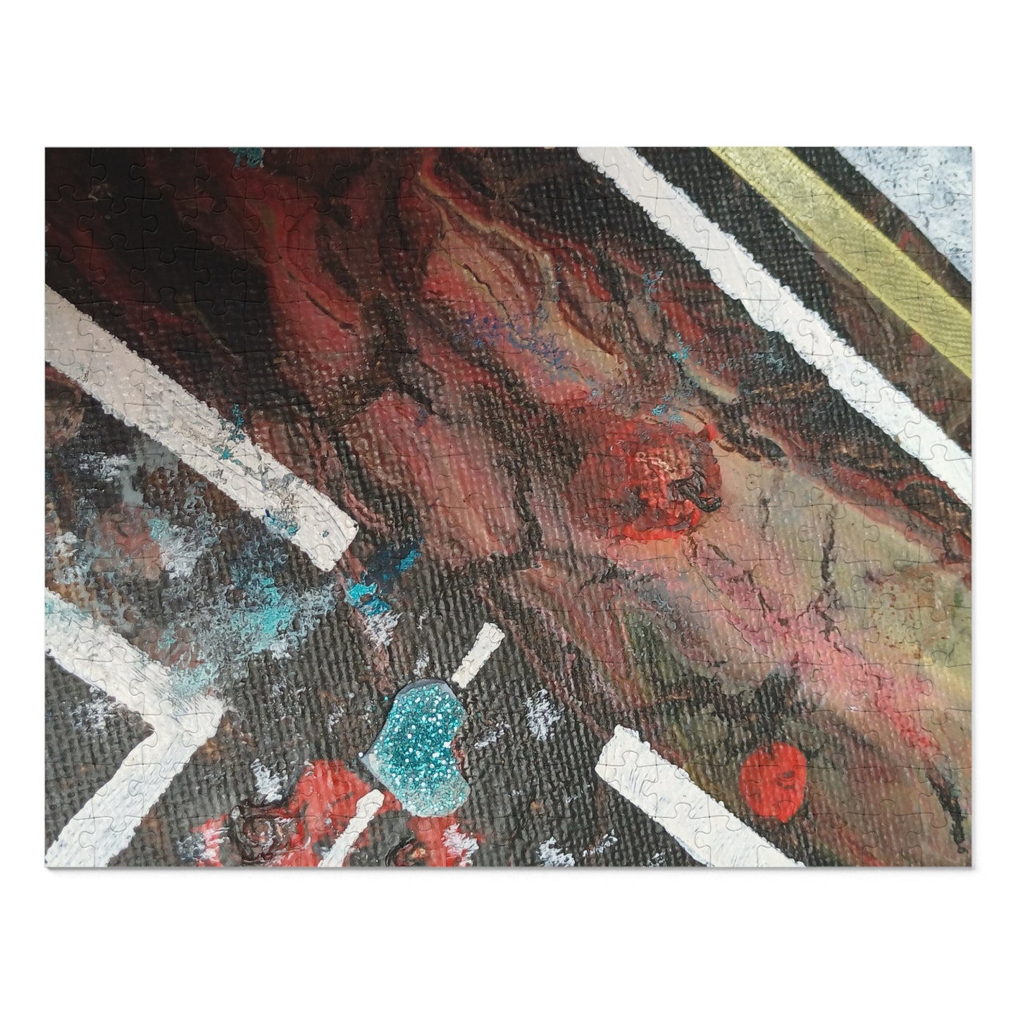 A2 Abstract Jigsaw Puzzle with Tin, 6 variants upto 2000 pieces.