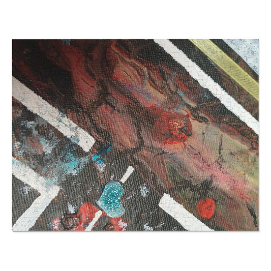 A2 Abstract Jigsaw Puzzle with Tin, 6 variants upto 2000 pieces.