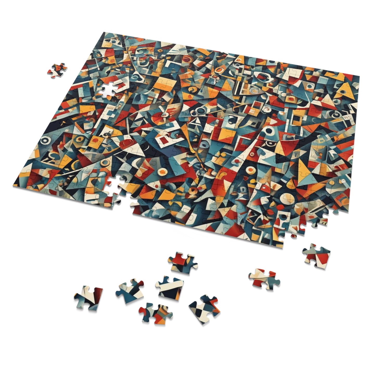 CUBISM Jigsaw Puzzle with Tin