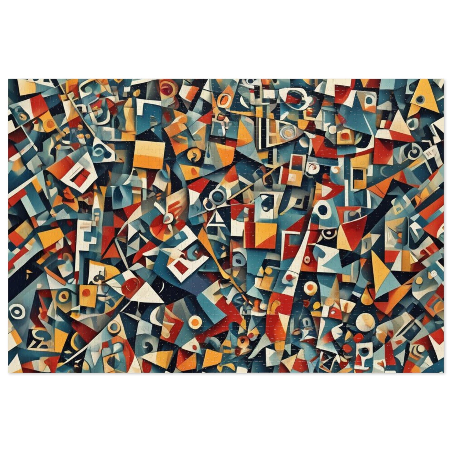 CUBISM Jigsaw Puzzle with Tin