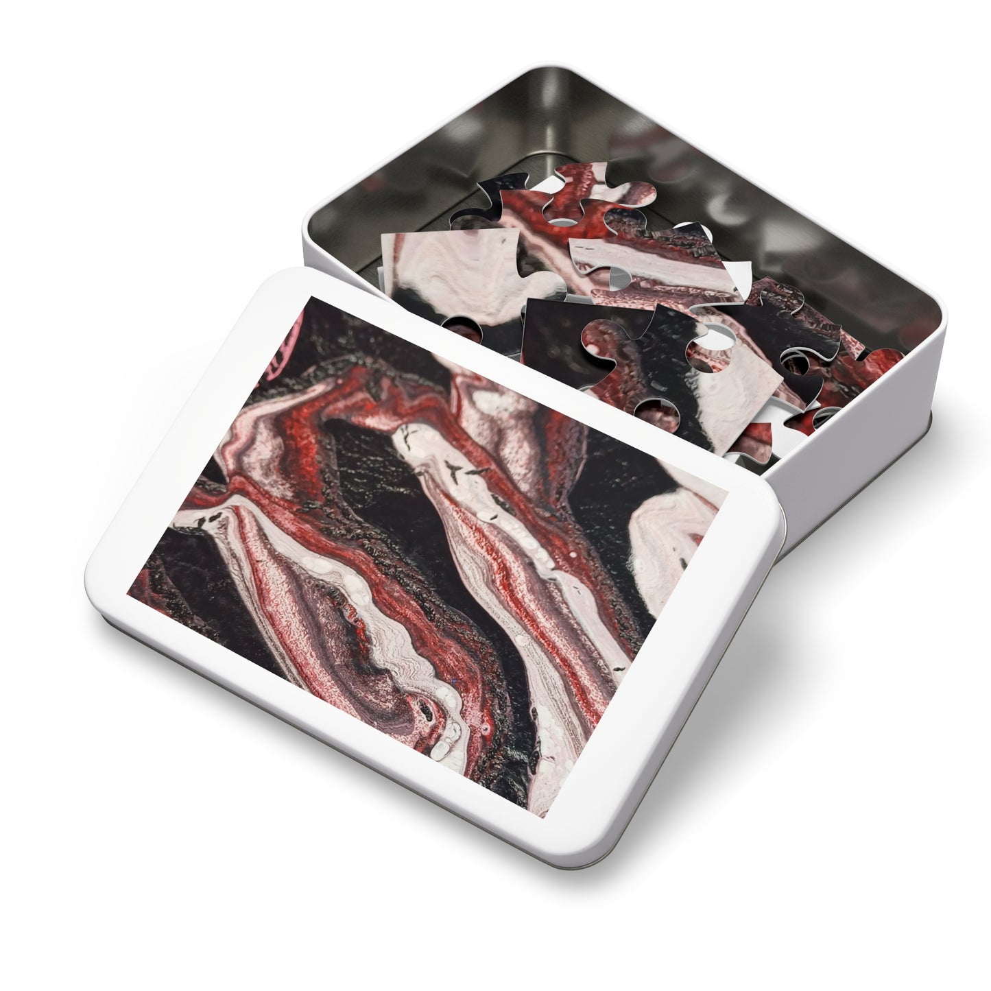 Abstract Waves Jigsaw Puzzle with Tin 6 variants upto 2000 pieces.