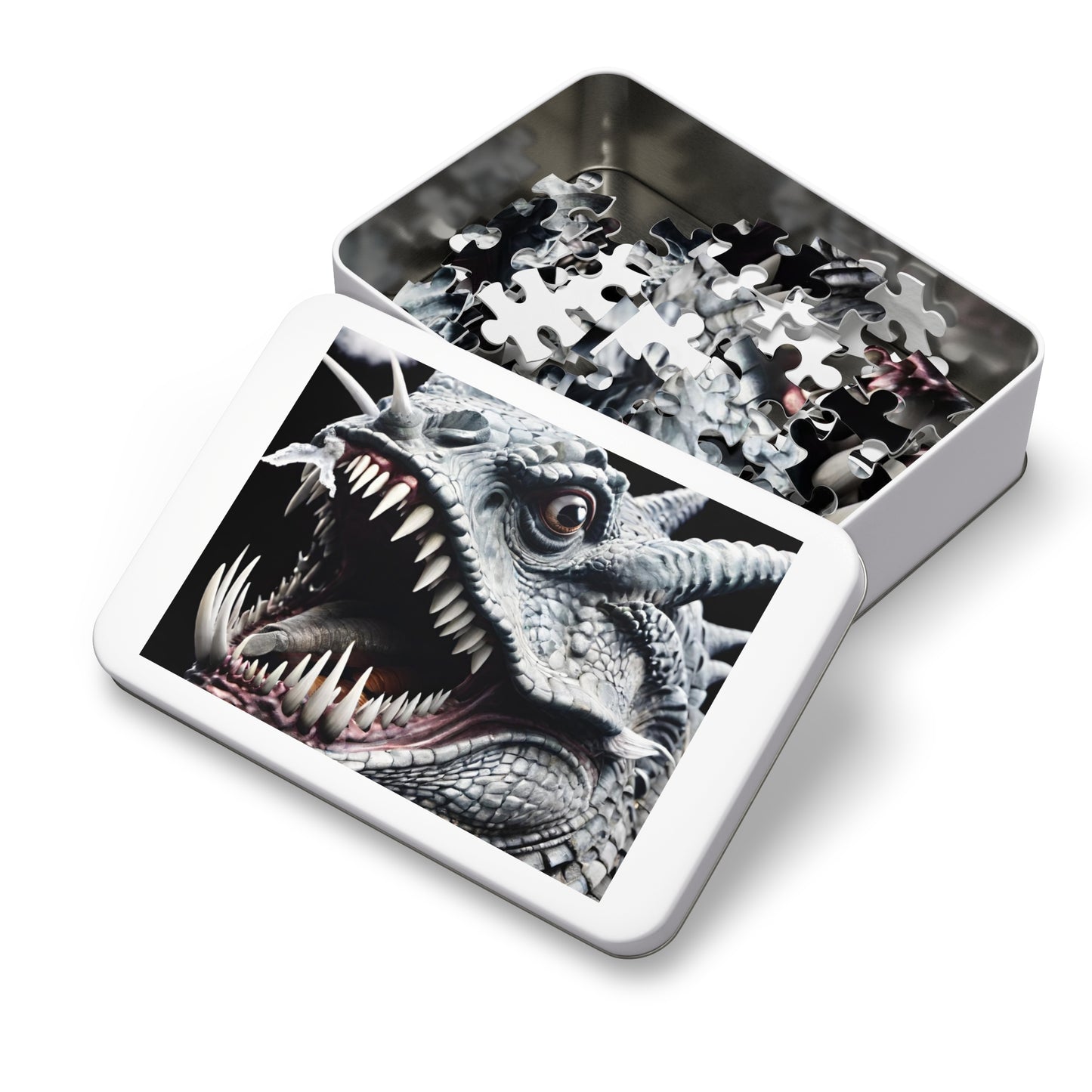 Smiling Dragon Jigsaw Puzzle with Tin 30-2000 pieces.