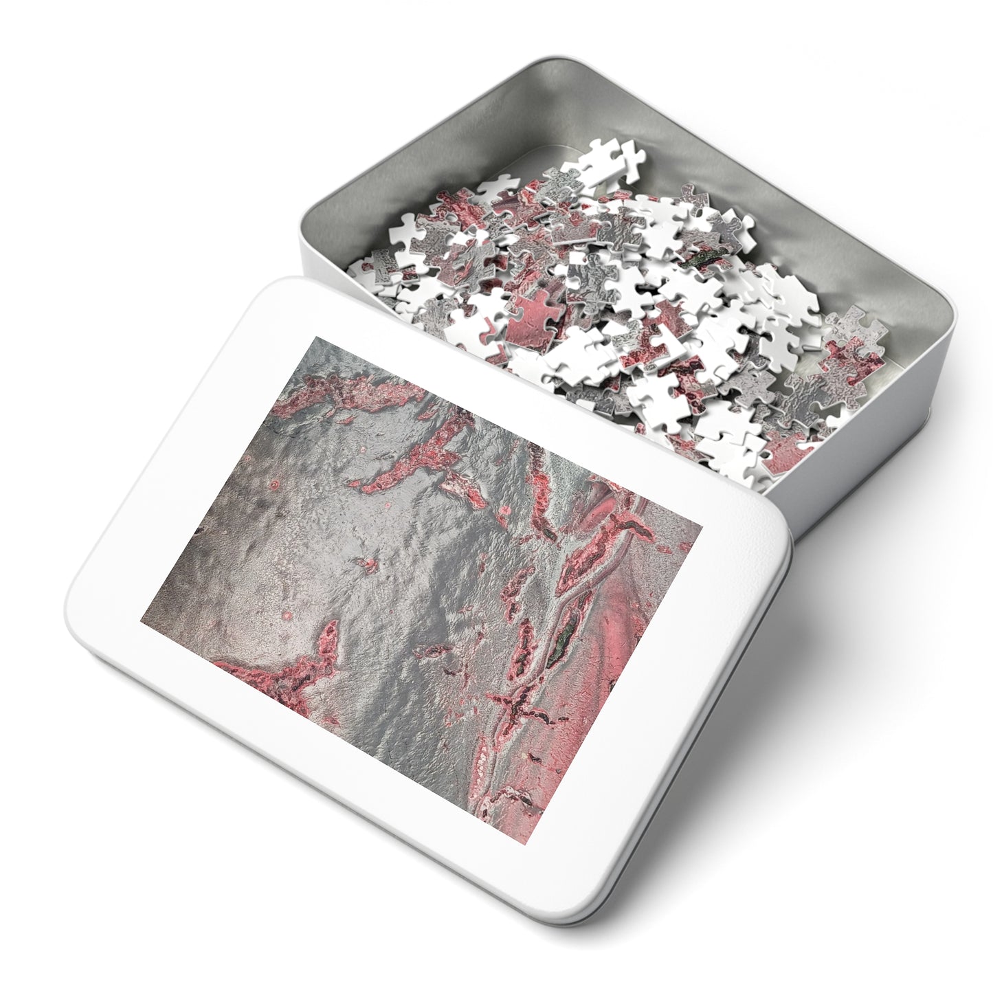 Grey Splash Jigsaw Puzzle with Tin, upto 2000 pieces.