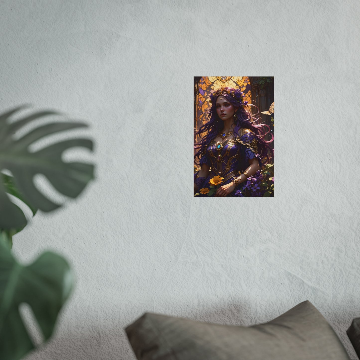 Fantasy Purple Lady Fine Art Poster