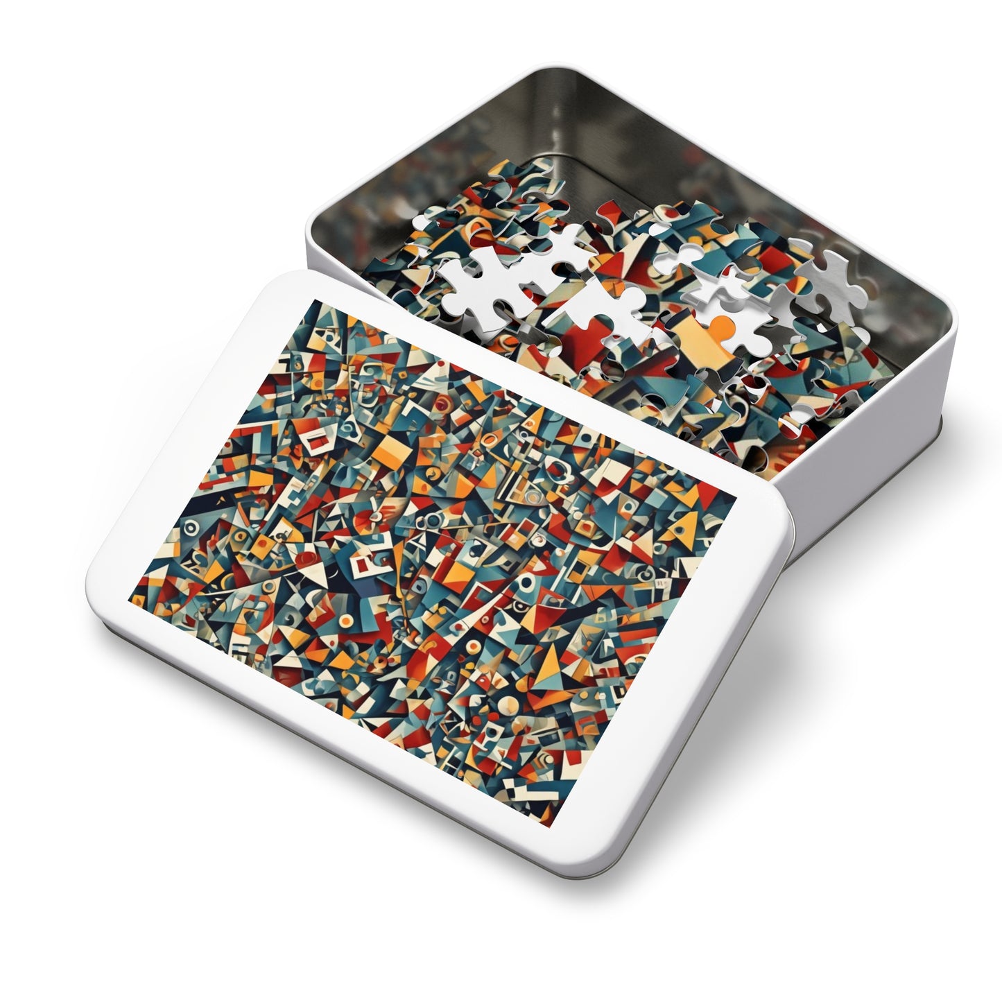 CUBISM Jigsaw Puzzle with Tin
