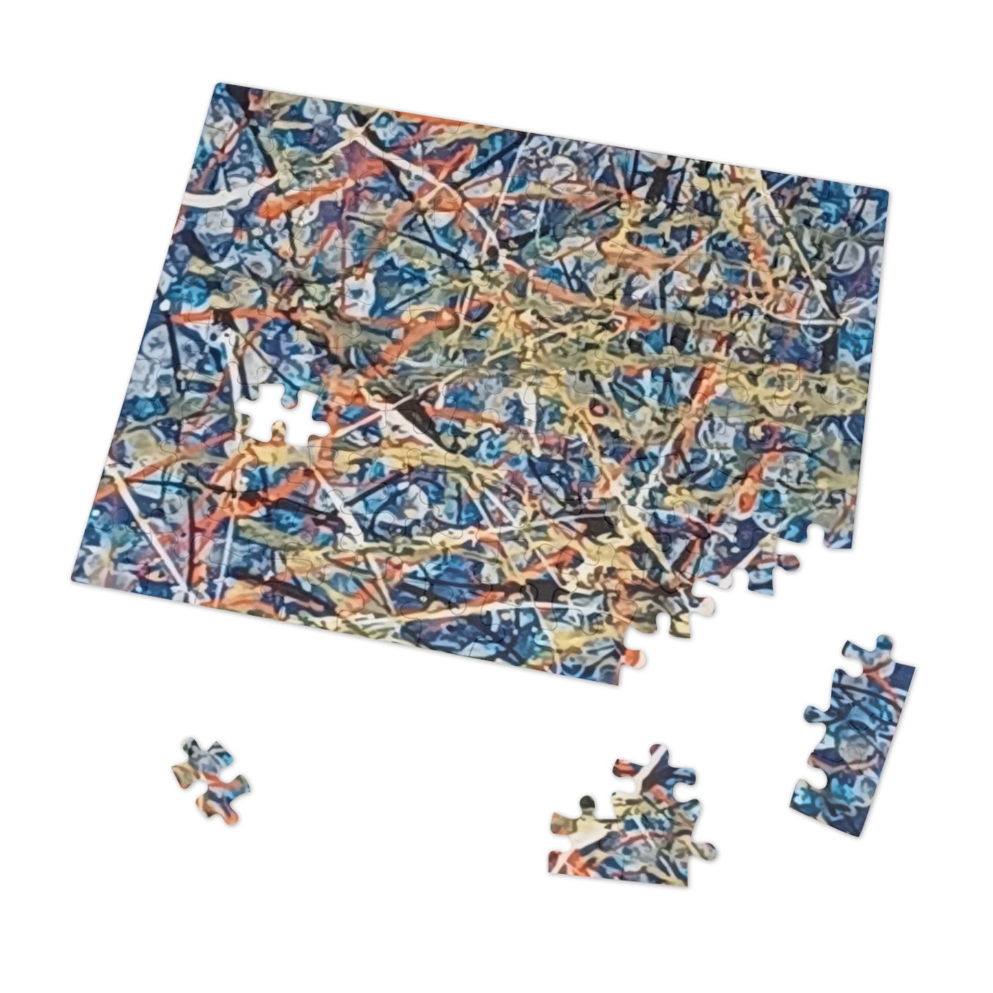 Blue Blitz Abstract Art Jigsaw Puzzle 30 - 2000 pieces