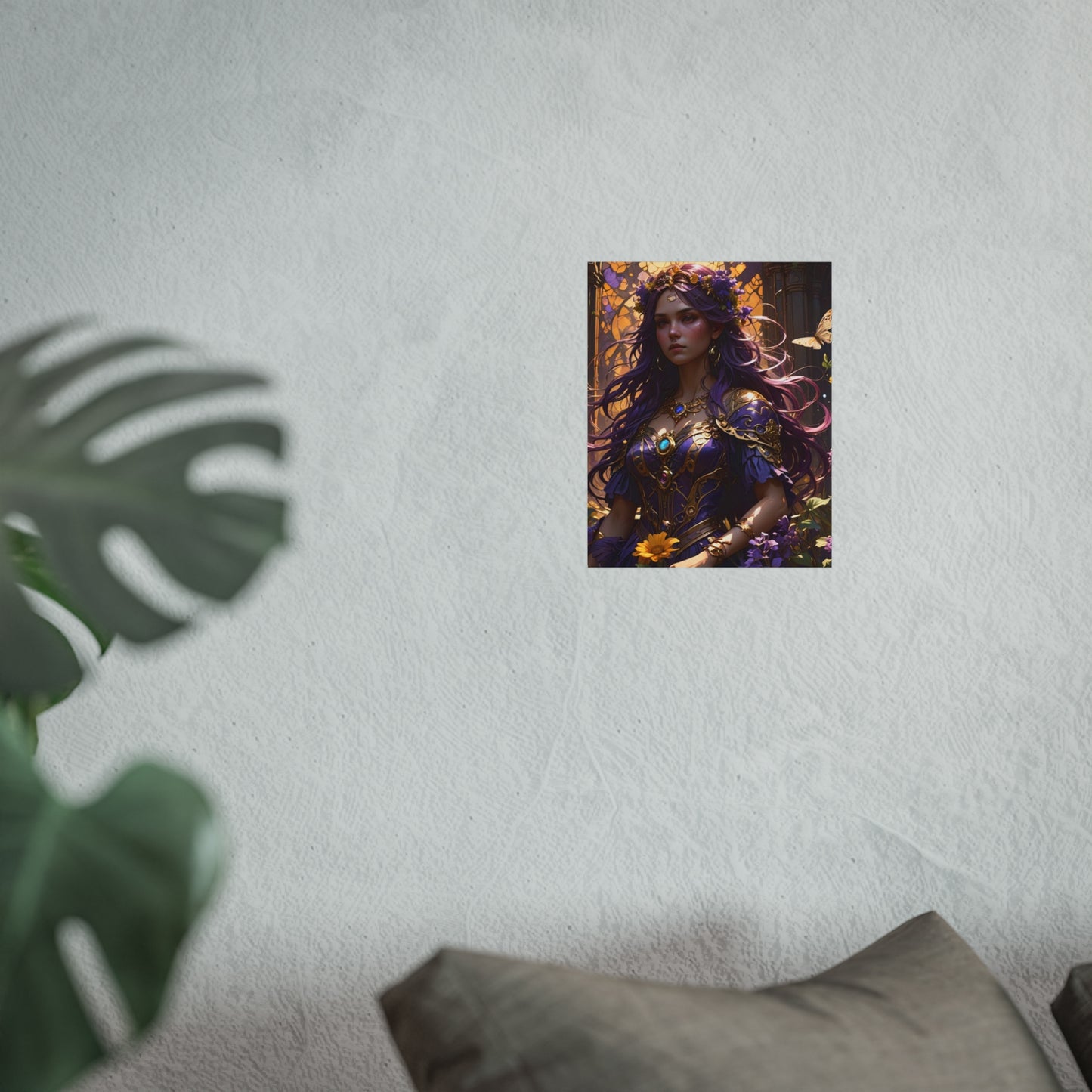 Fantasy Purple Lady Fine Art Poster