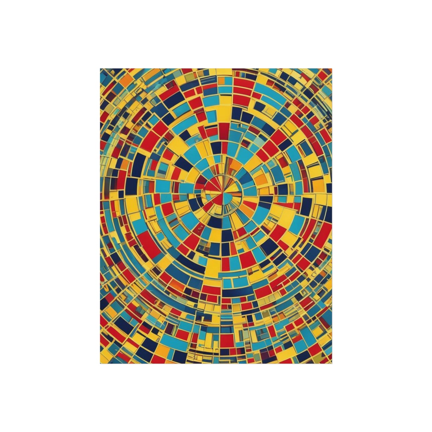Colorful Abstract Giclée Postert various sizes.