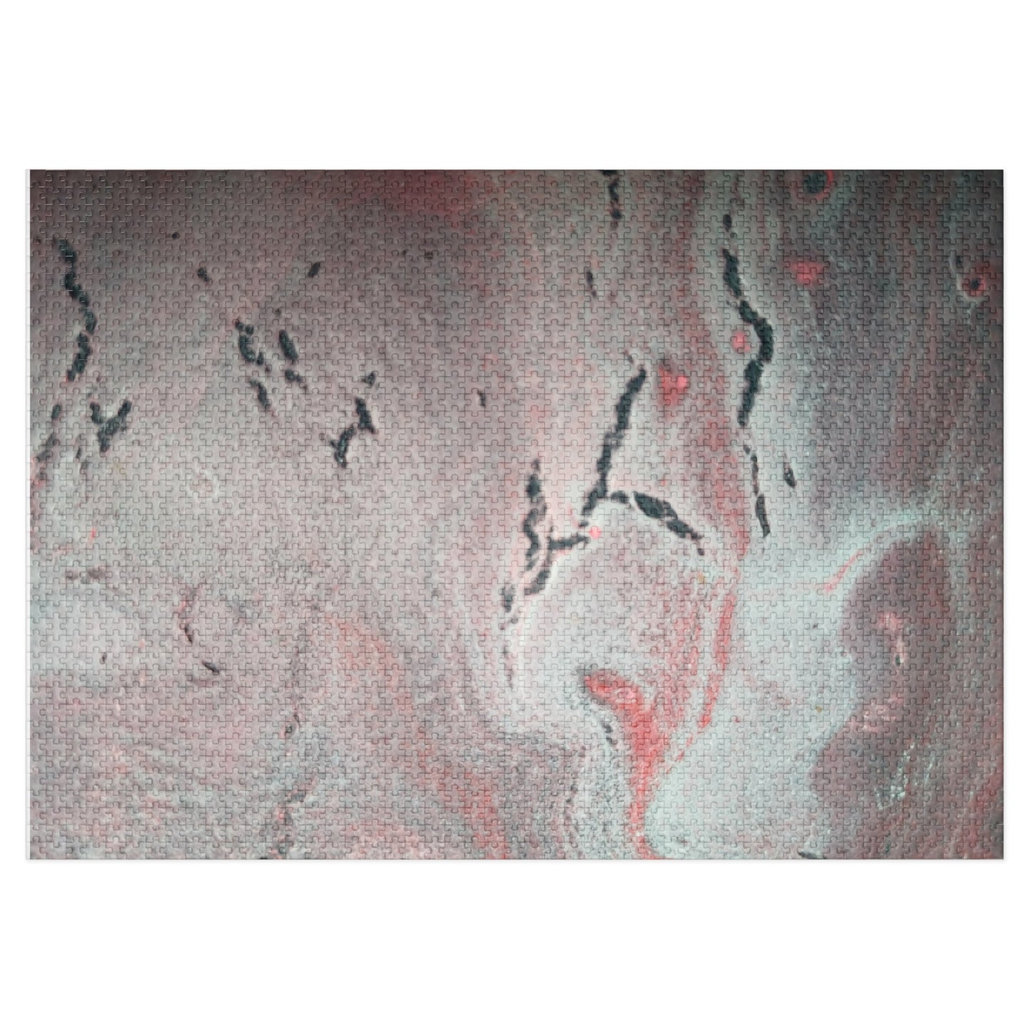 Abstract Pink & Grey Jigsaw Puzzle with Tin, 6 variants upto 2000 pieces.