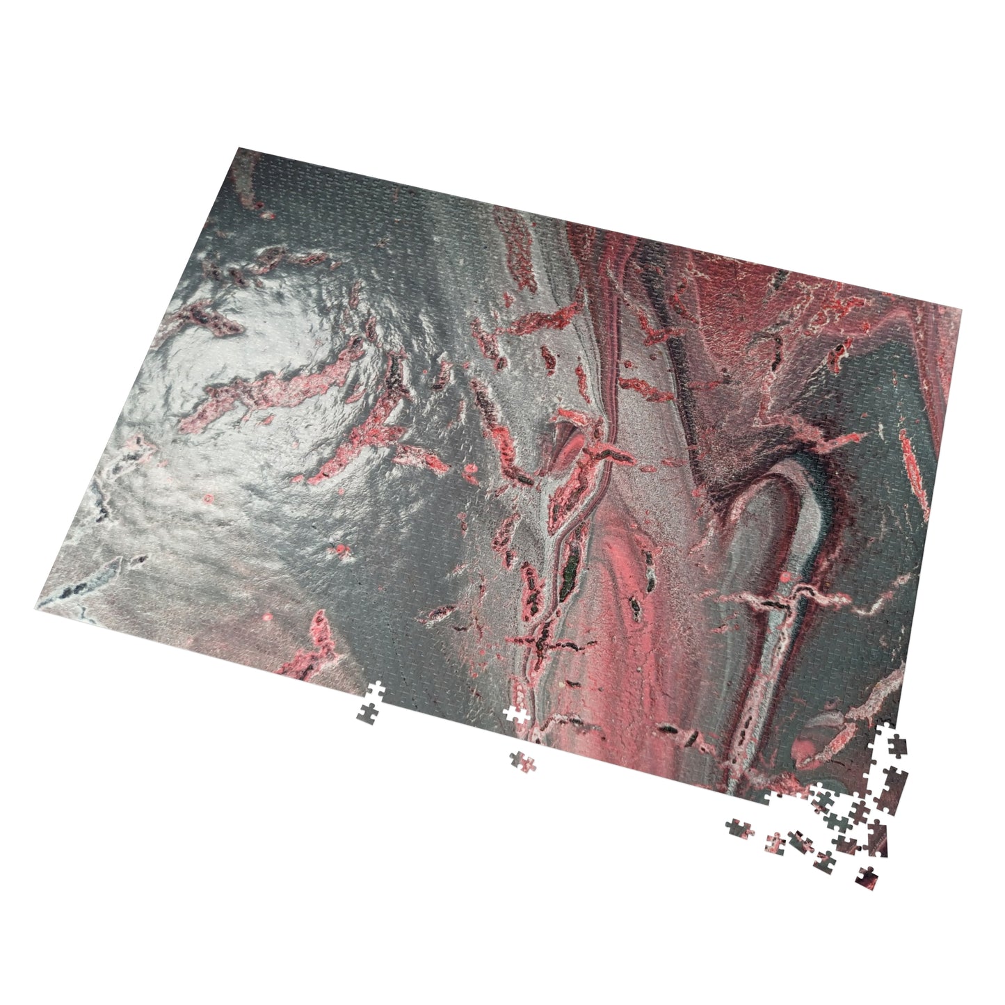 Elegant Grey & Pink Jigsaw Puzzle with Tin - Upto 2000 pieces