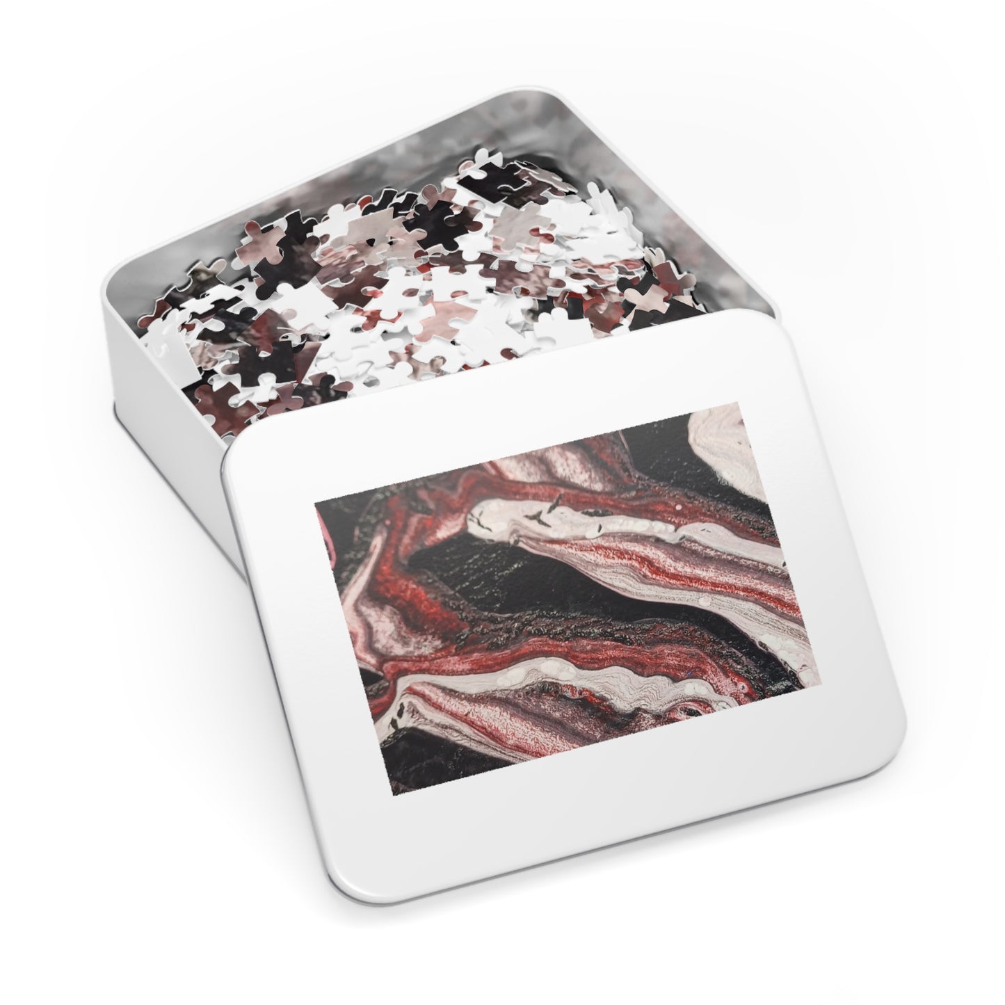 Abstract Waves Jigsaw Puzzle with Tin 6 variants upto 2000 pieces.