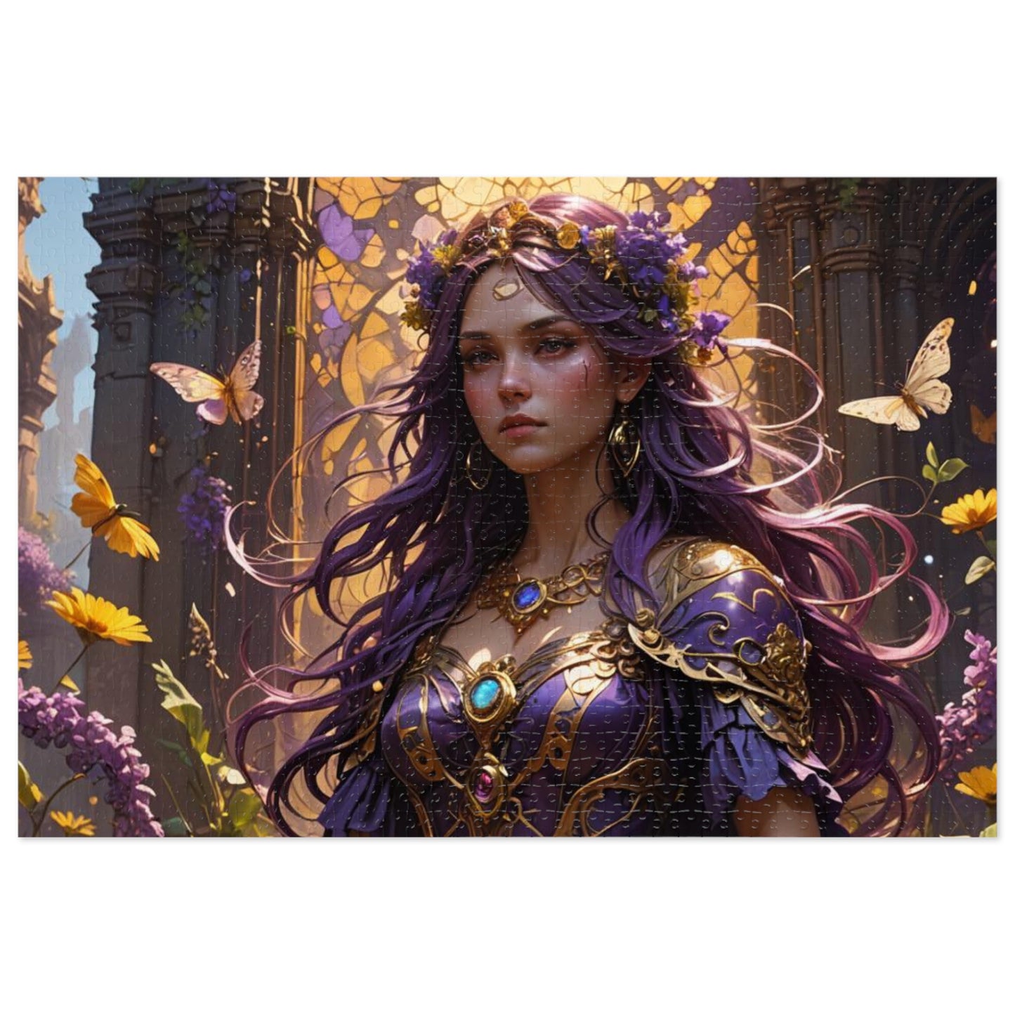 Enchanted Lady purple Puzzle