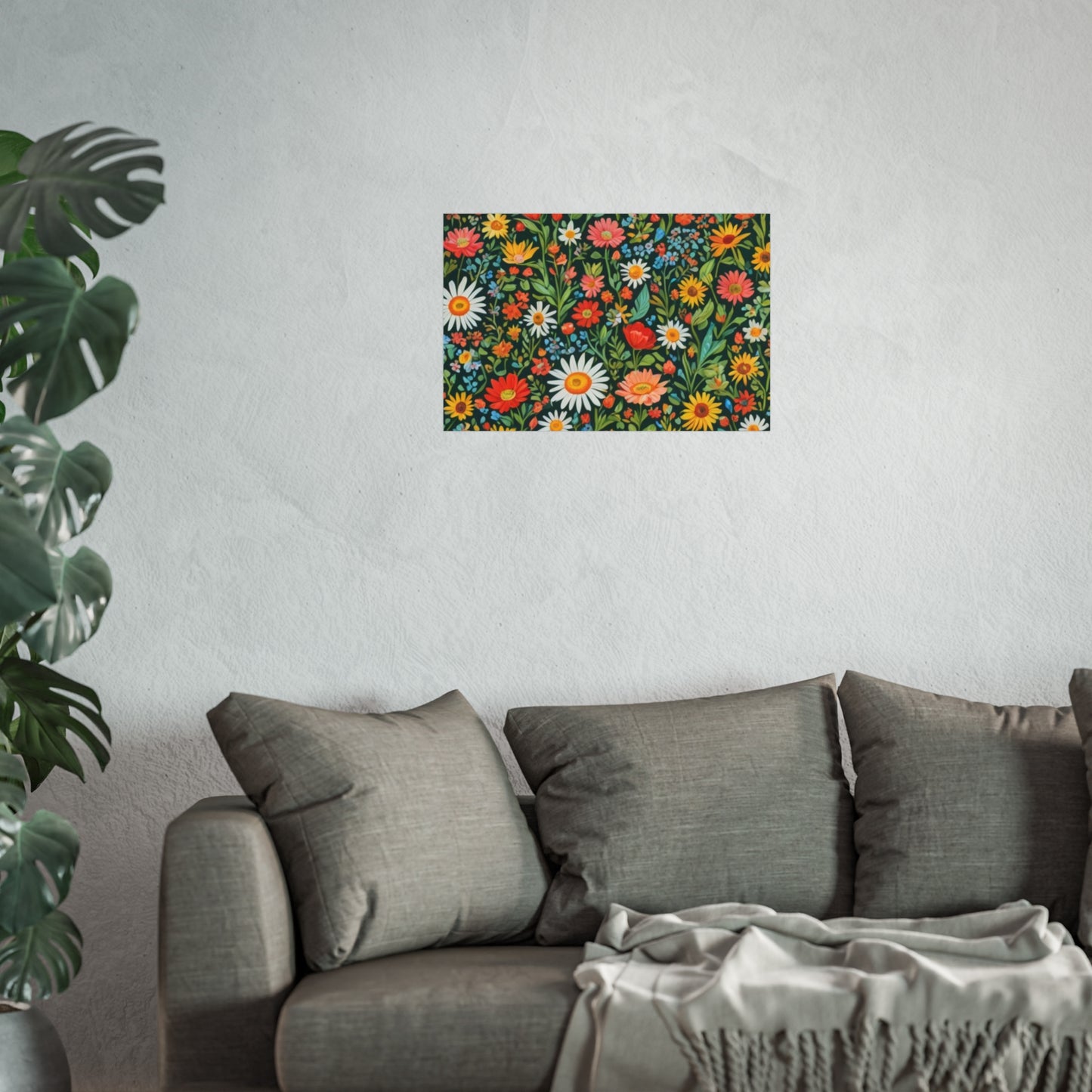 Funky Flowers Glicée Posters