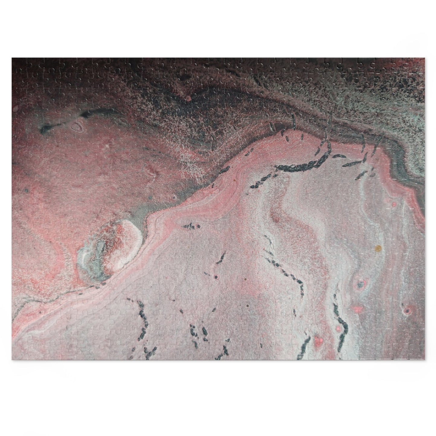 Abstract Pink Fine Art Jigsaw Puzzle with Tin - 6 variants  upto 2000 pieces