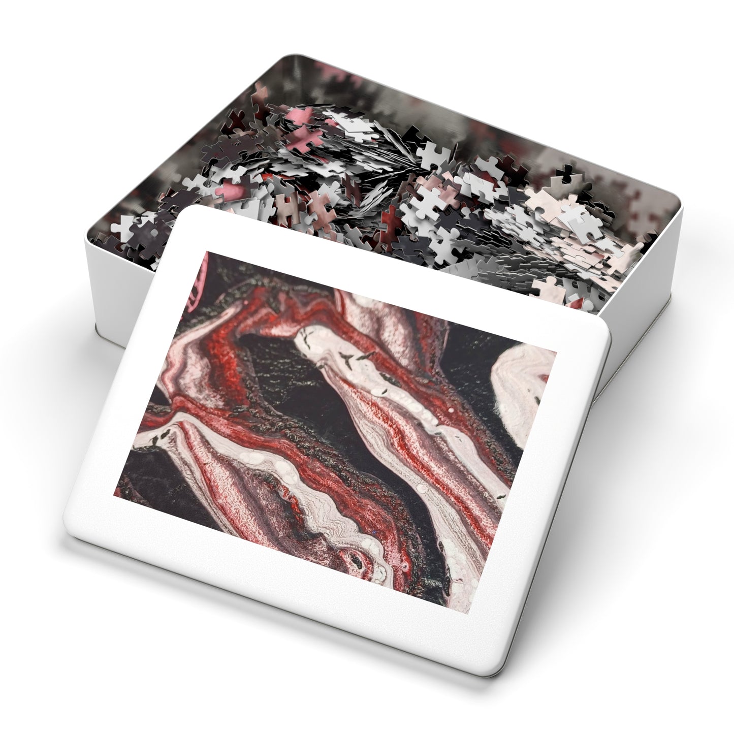 Abstract Waves Jigsaw Puzzle with Tin 6 variants upto 2000 pieces.