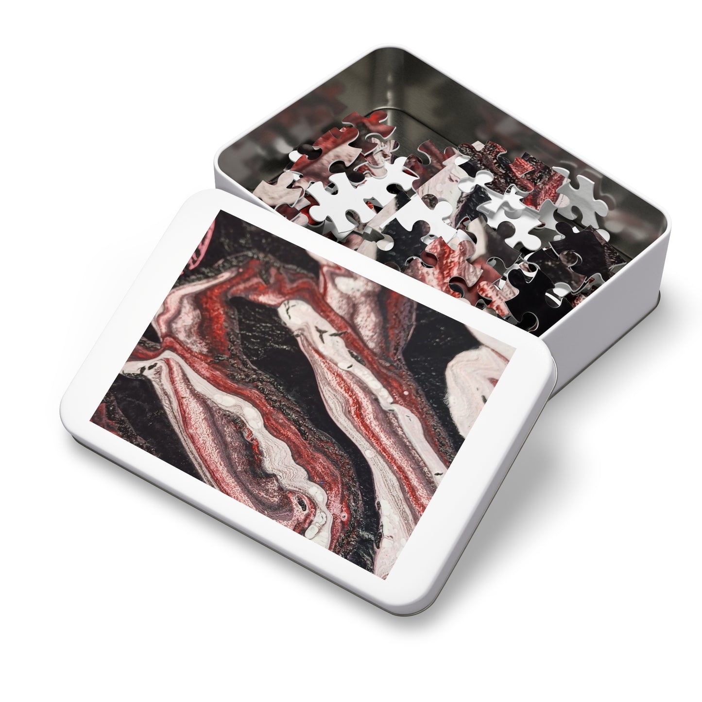 Abstract Waves Jigsaw Puzzle with Tin 6 variants upto 2000 pieces.