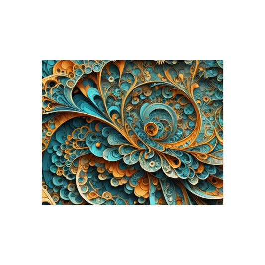 Fractal Wave Fine Art Poster.