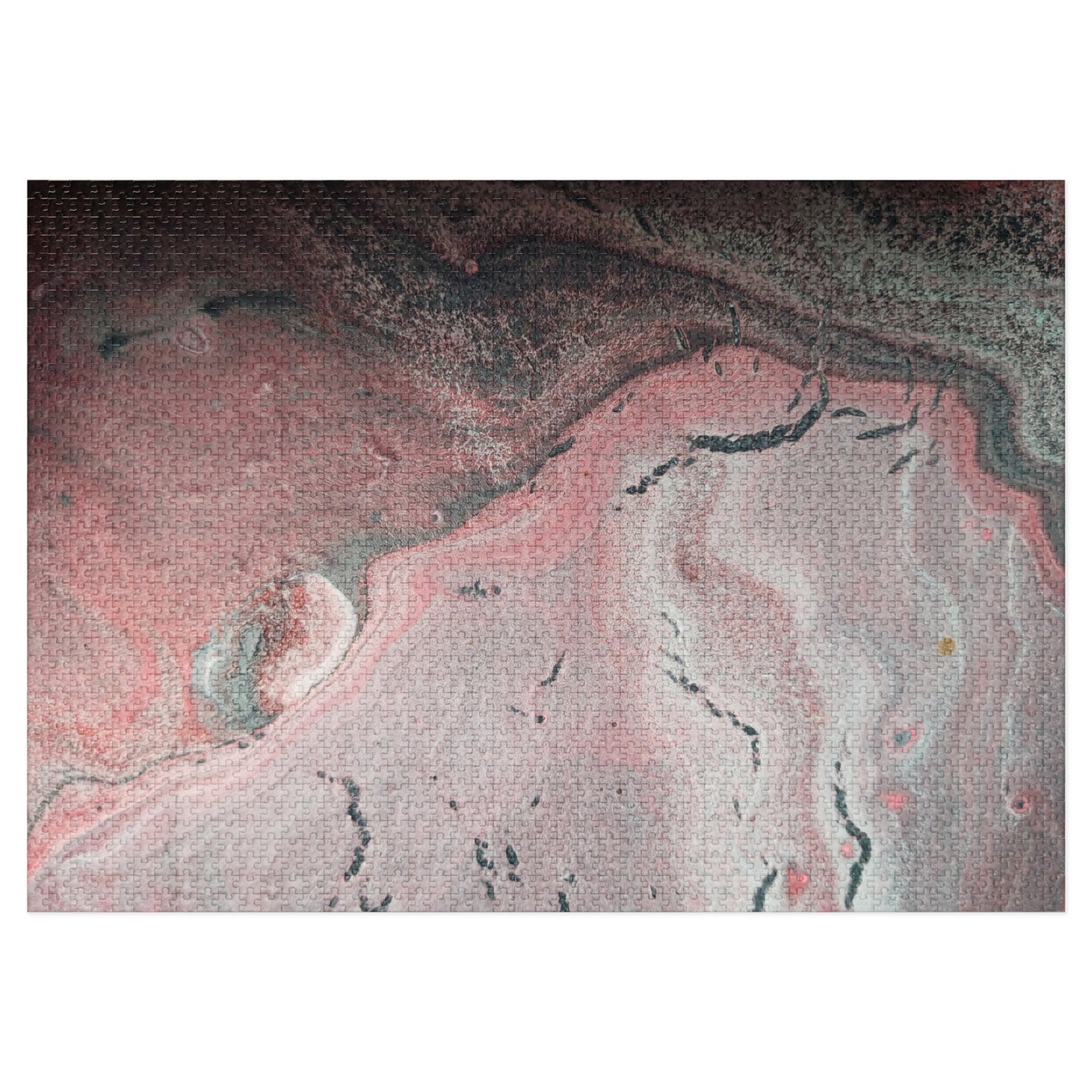 Abstract Pink Fine Art Jigsaw Puzzle with Tin - 6 variants  upto 2000 pieces