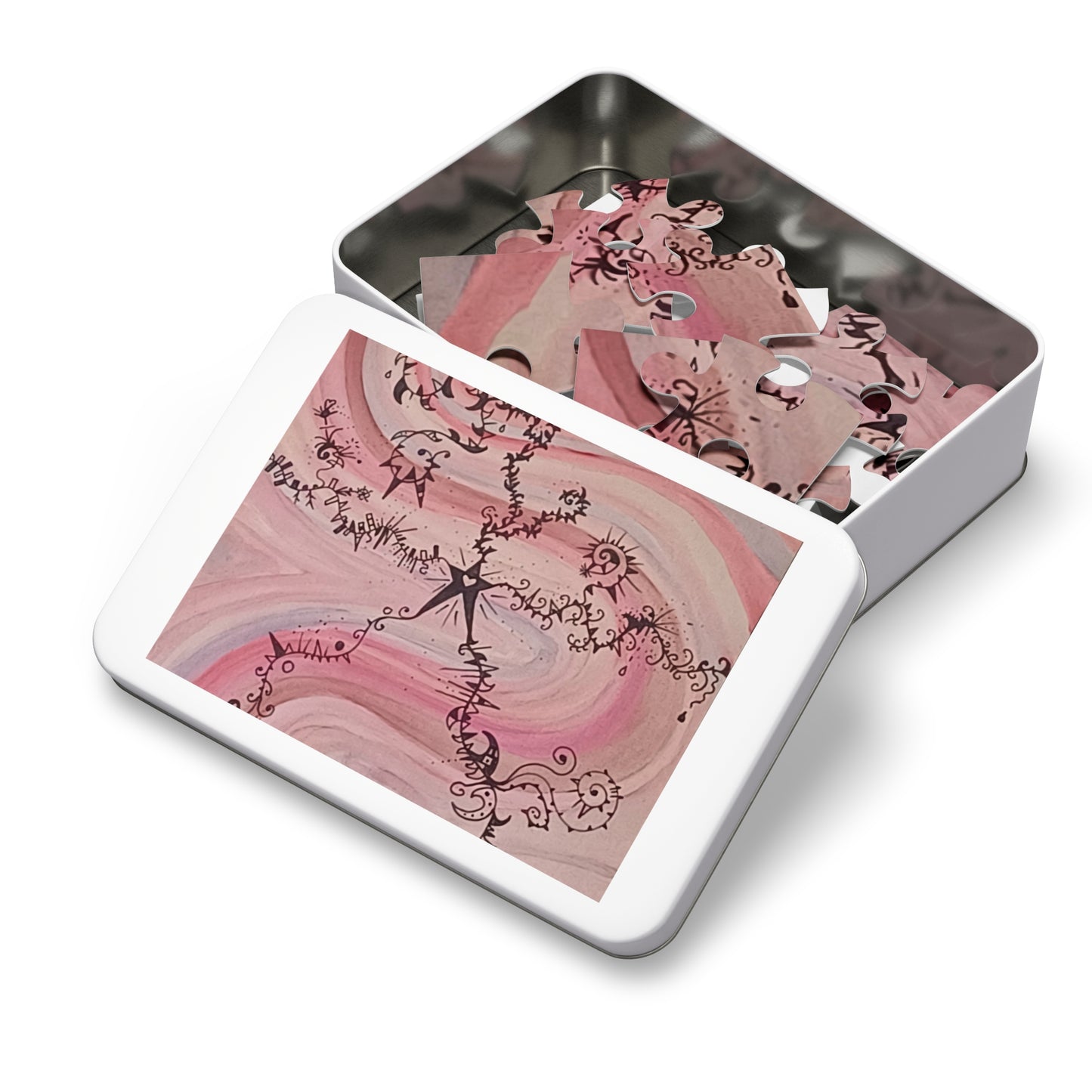 THEN YOU GROW UP.  30 - 2000 pieces Puzzle, Pink  Abstract Art