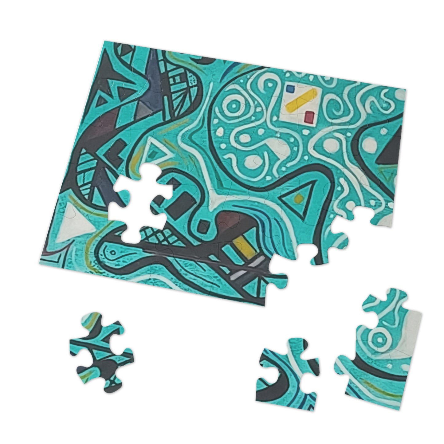5.   Upto 2000 piece Abstract Jigsaw Puzzle with Tin