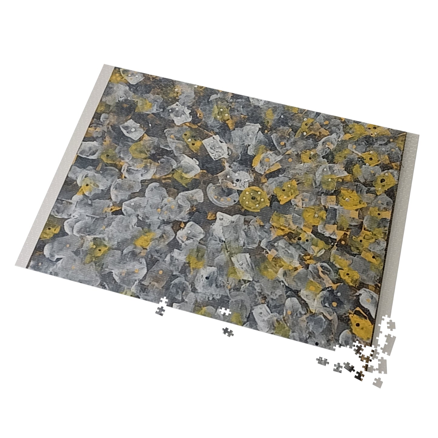 YELLOW  30 - 2000 piece Abstract Puzzle with Tin.