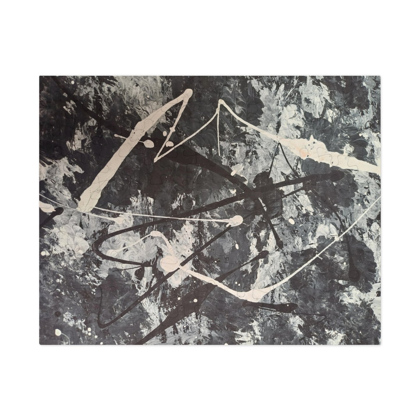 Abstract Black & White Jigsaw Puzzle with Tin - Upto 2000 pieces