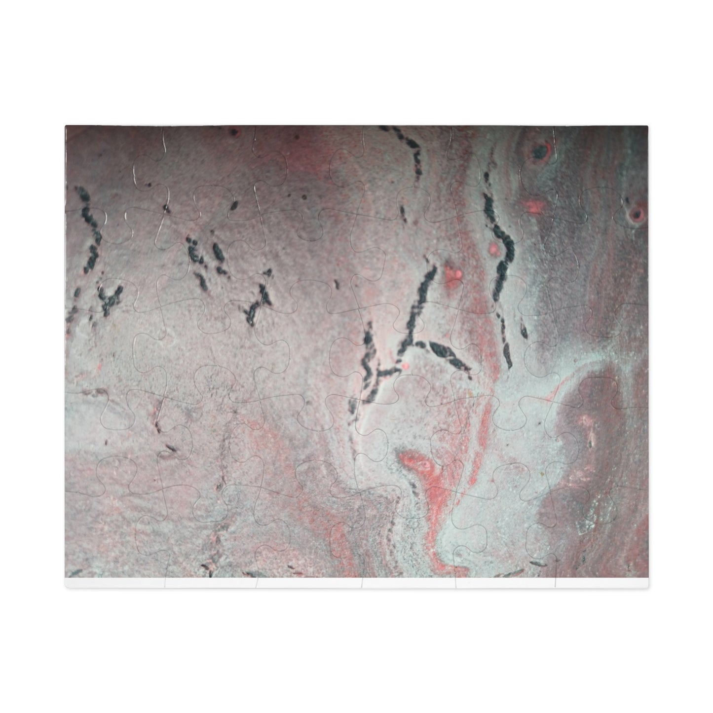 Abstract Pink & Grey Jigsaw Puzzle with Tin, 6 variants upto 2000 pieces.