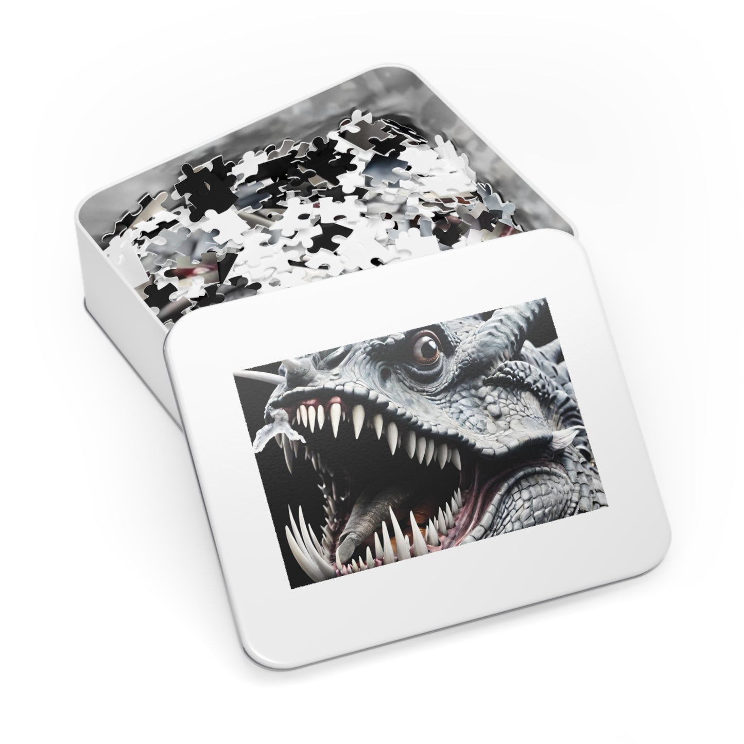 Smiling Dragon Jigsaw Puzzle with Tin 30-2000 pieces.