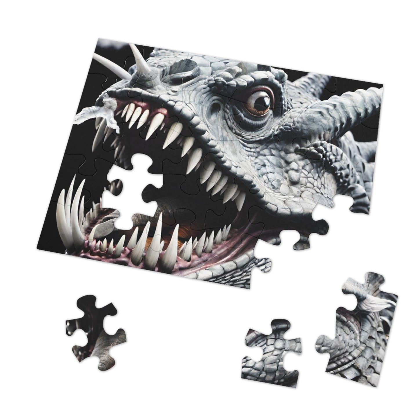 Smiling Dragon Jigsaw Puzzle with Tin 30-2000 pieces.