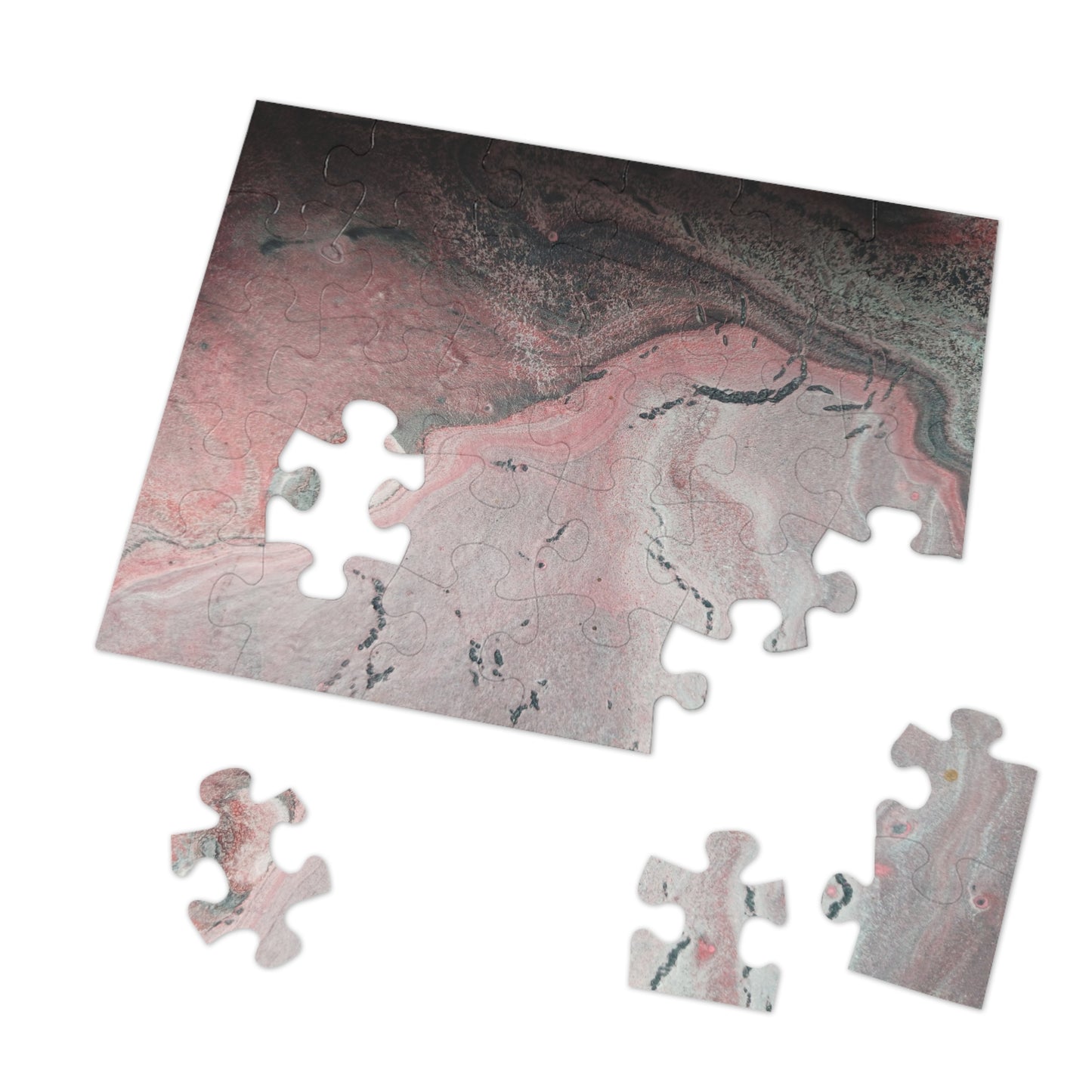 Abstract Pink Fine Art Jigsaw Puzzle with Tin - 6 variants  upto 2000 pieces