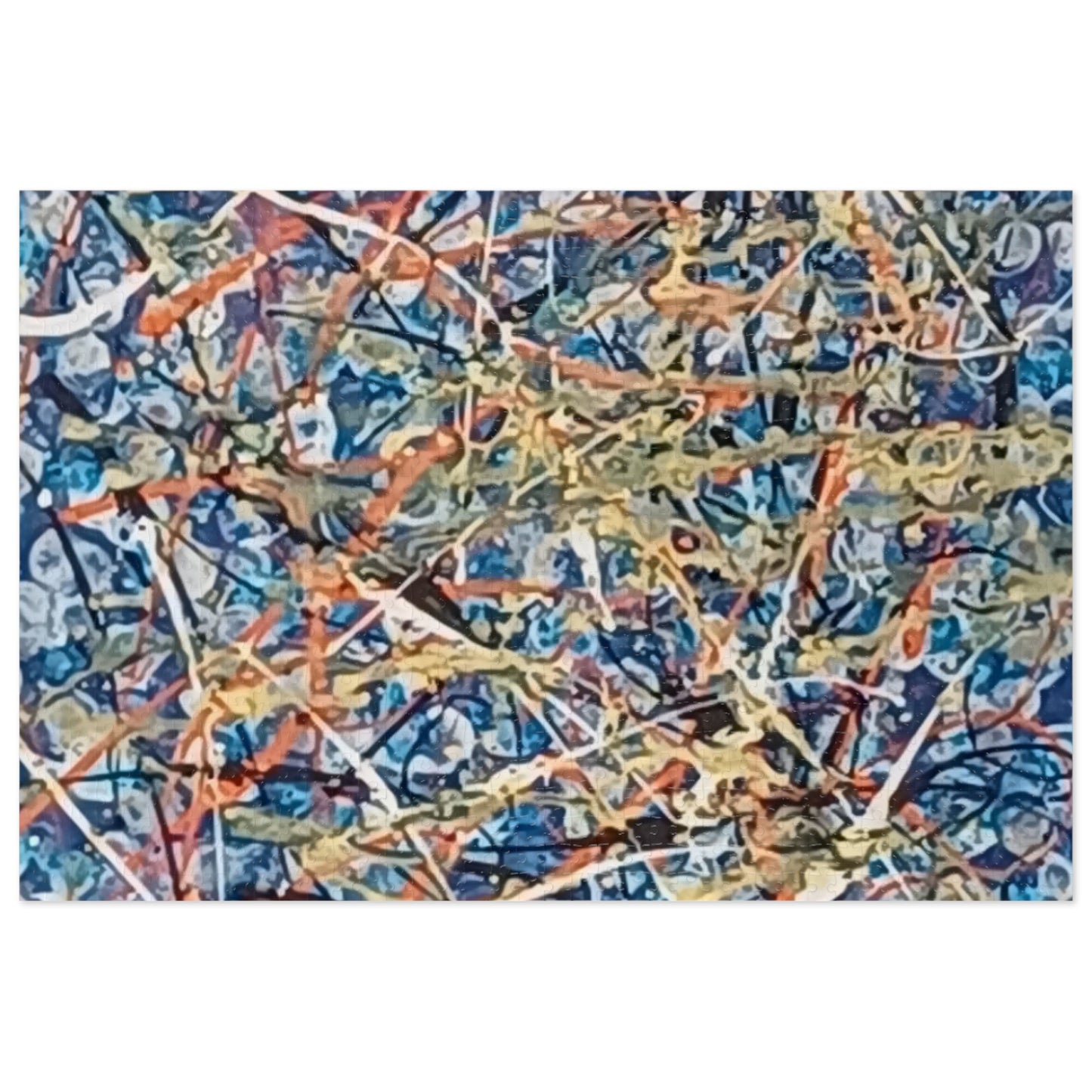 Blue Blitz Abstract Art Jigsaw Puzzle 30 - 2000 pieces
