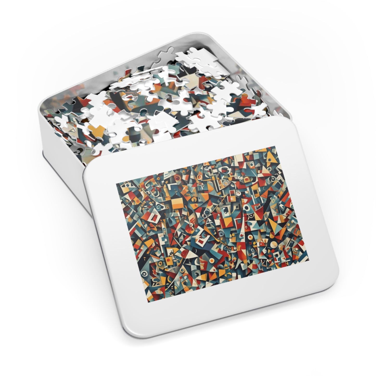 CUBISM Jigsaw Puzzle with Tin