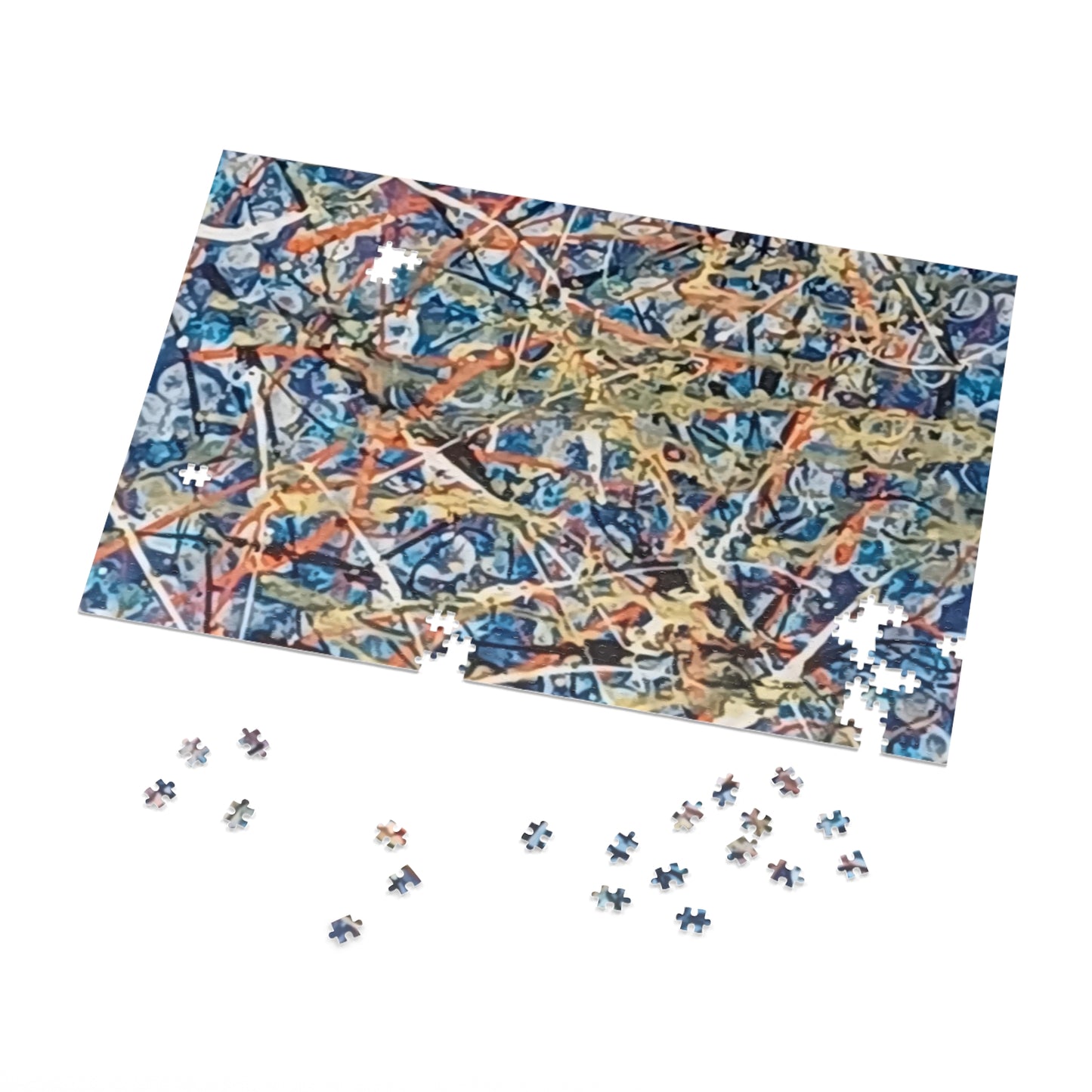 Blue Blitz Abstract Art Jigsaw Puzzle 30 - 2000 pieces