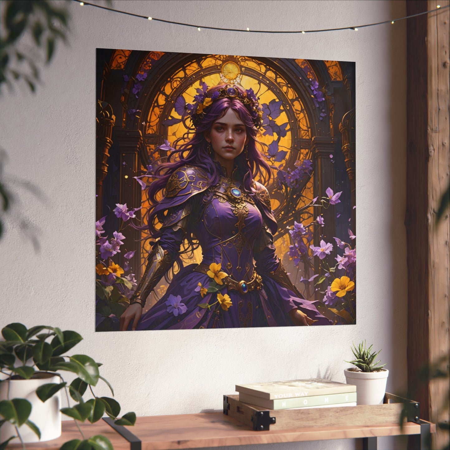 Enchanting Fine Art Poster, Purple Wall Decor, Gothic Home Art, Dreamy [...]