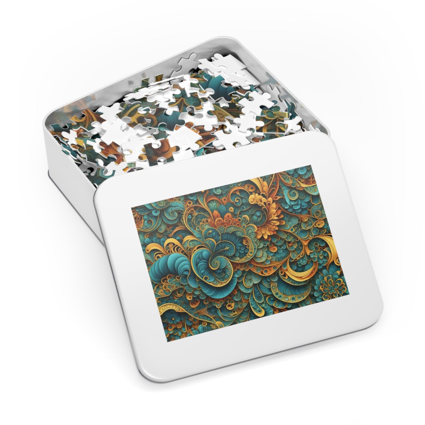 Vibrant Swirl 30 - 2000 piece Jigsaw Puzzle with Tin