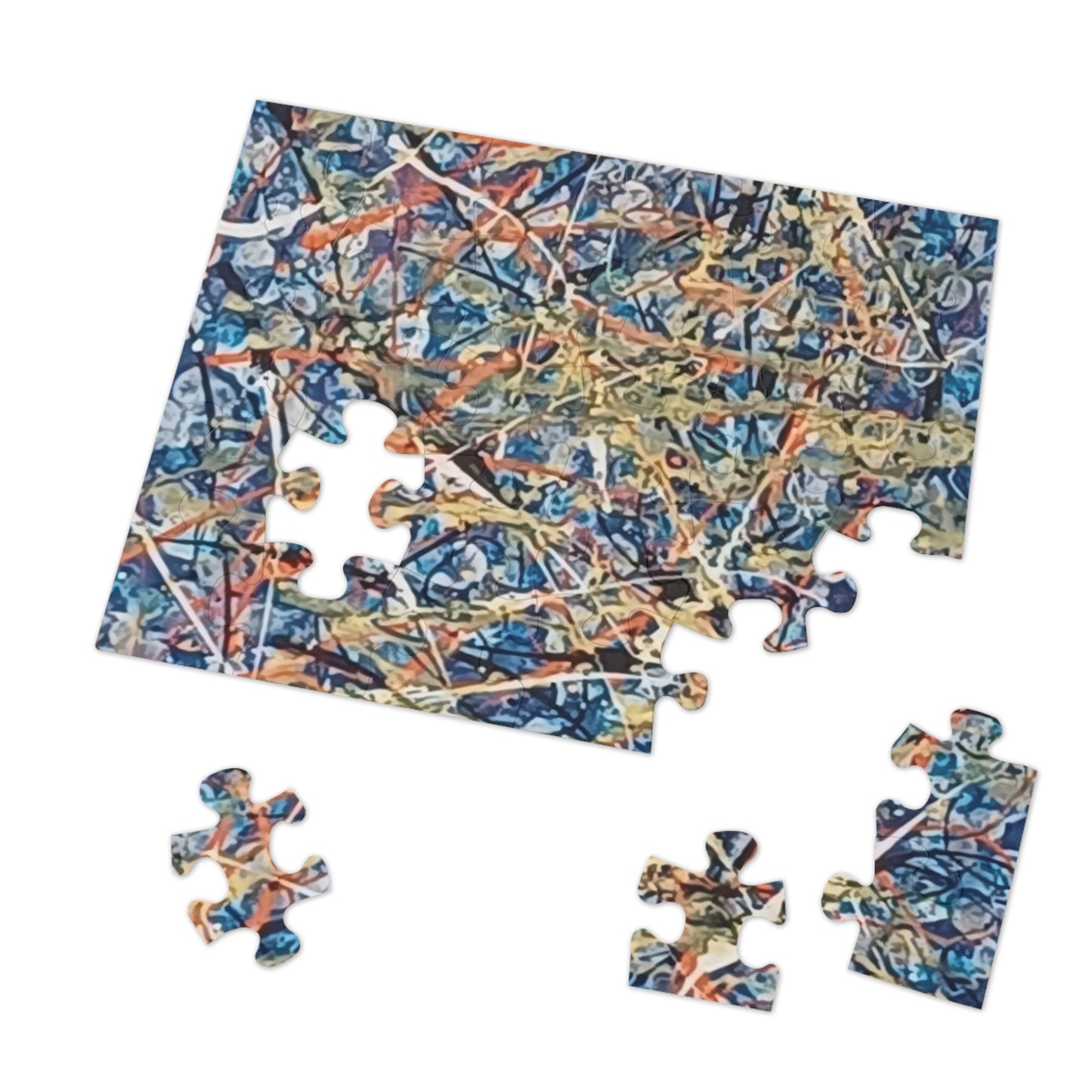 Blue Blitz Abstract Art Jigsaw Puzzle 30 - 2000 pieces