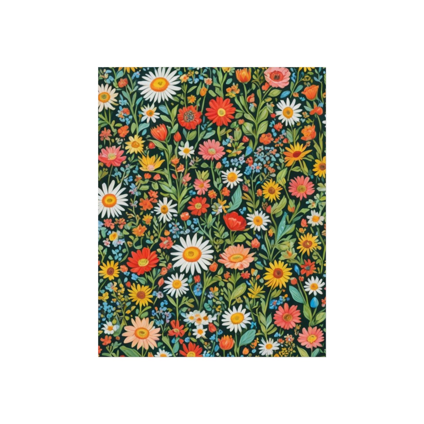 Funky Flowers Glicée Posters