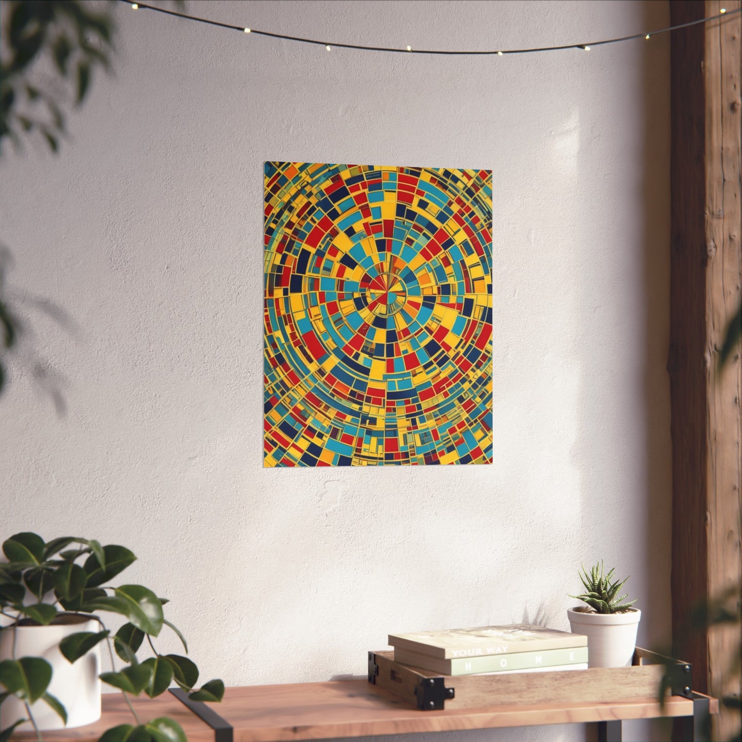 Colorful Abstract Giclée Postert various sizes.