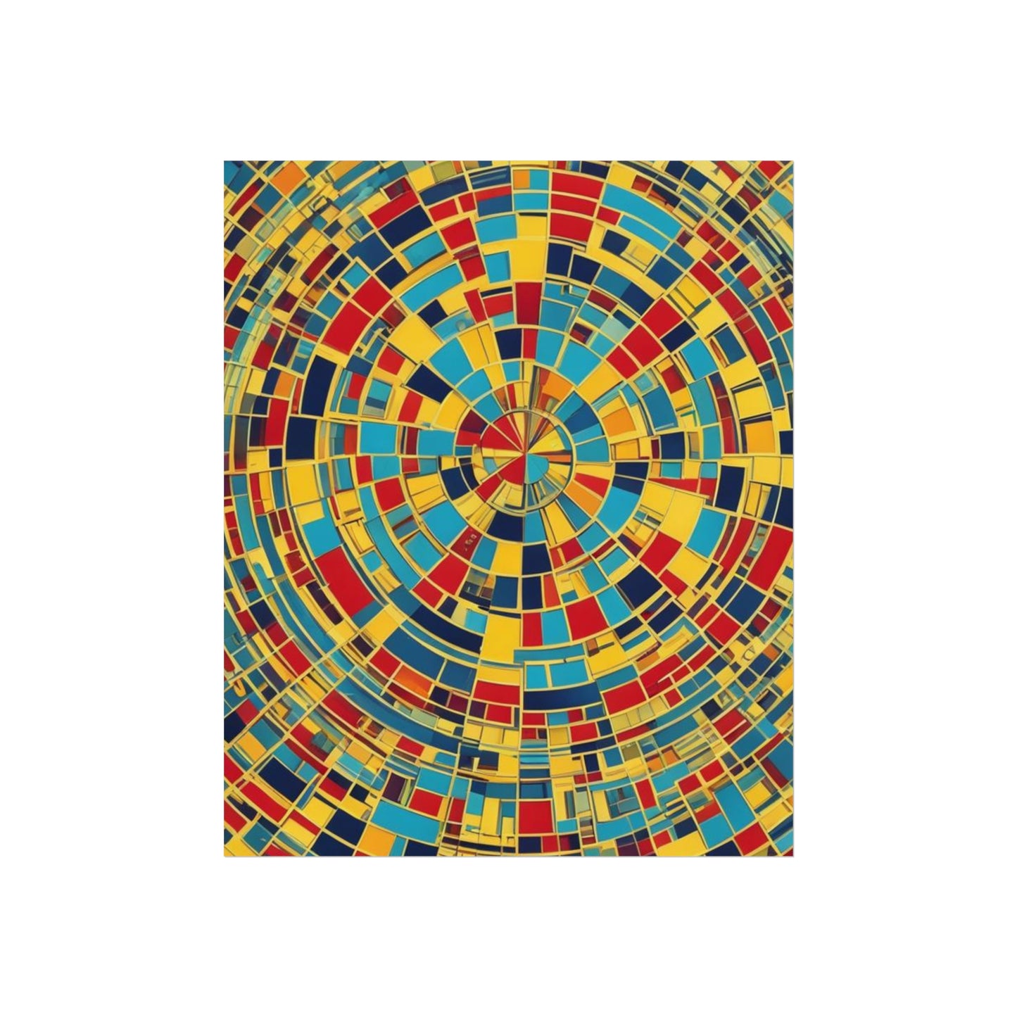 Colorful Abstract Giclée Postert various sizes.