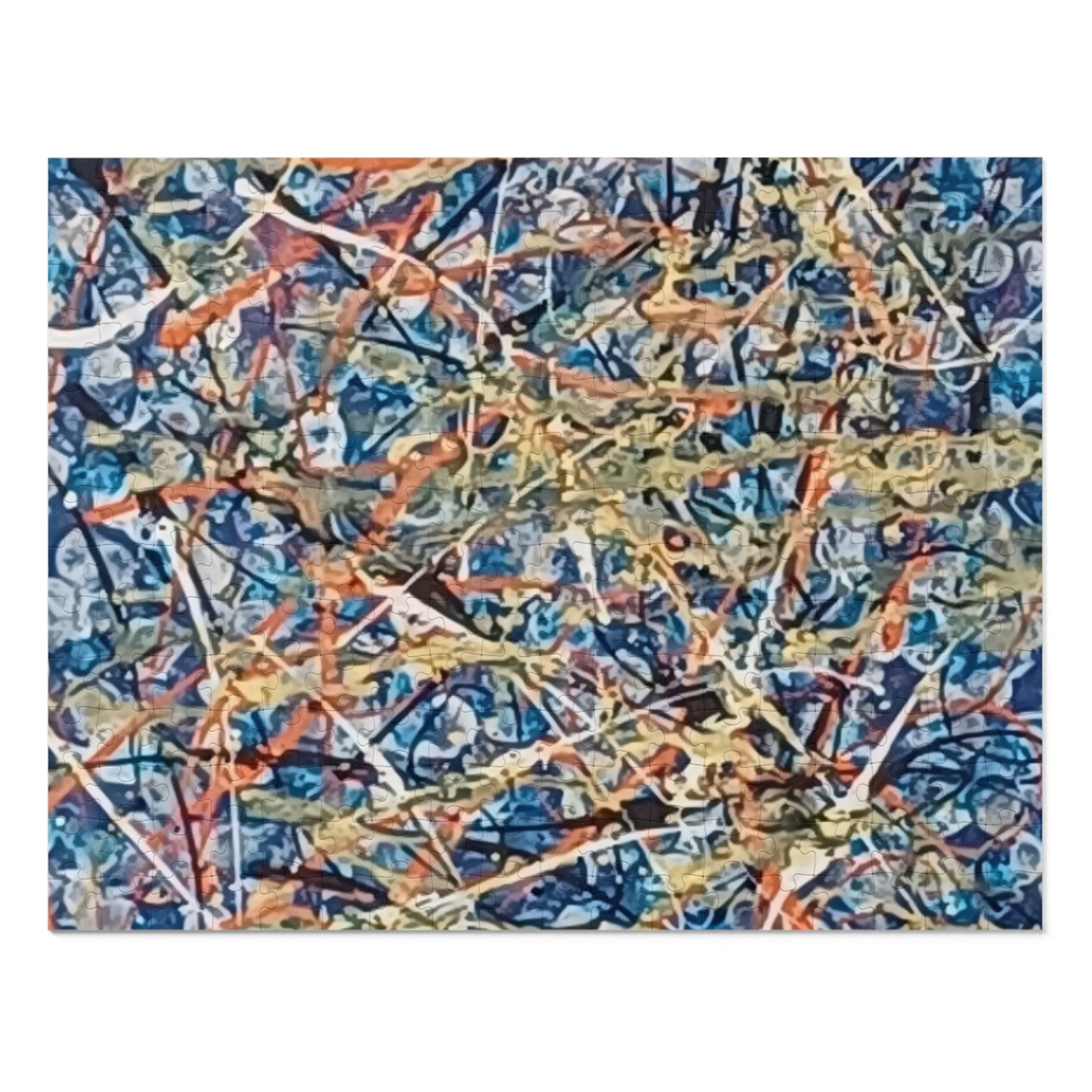 Blue Blitz Abstract Art Jigsaw Puzzle 30 - 2000 pieces