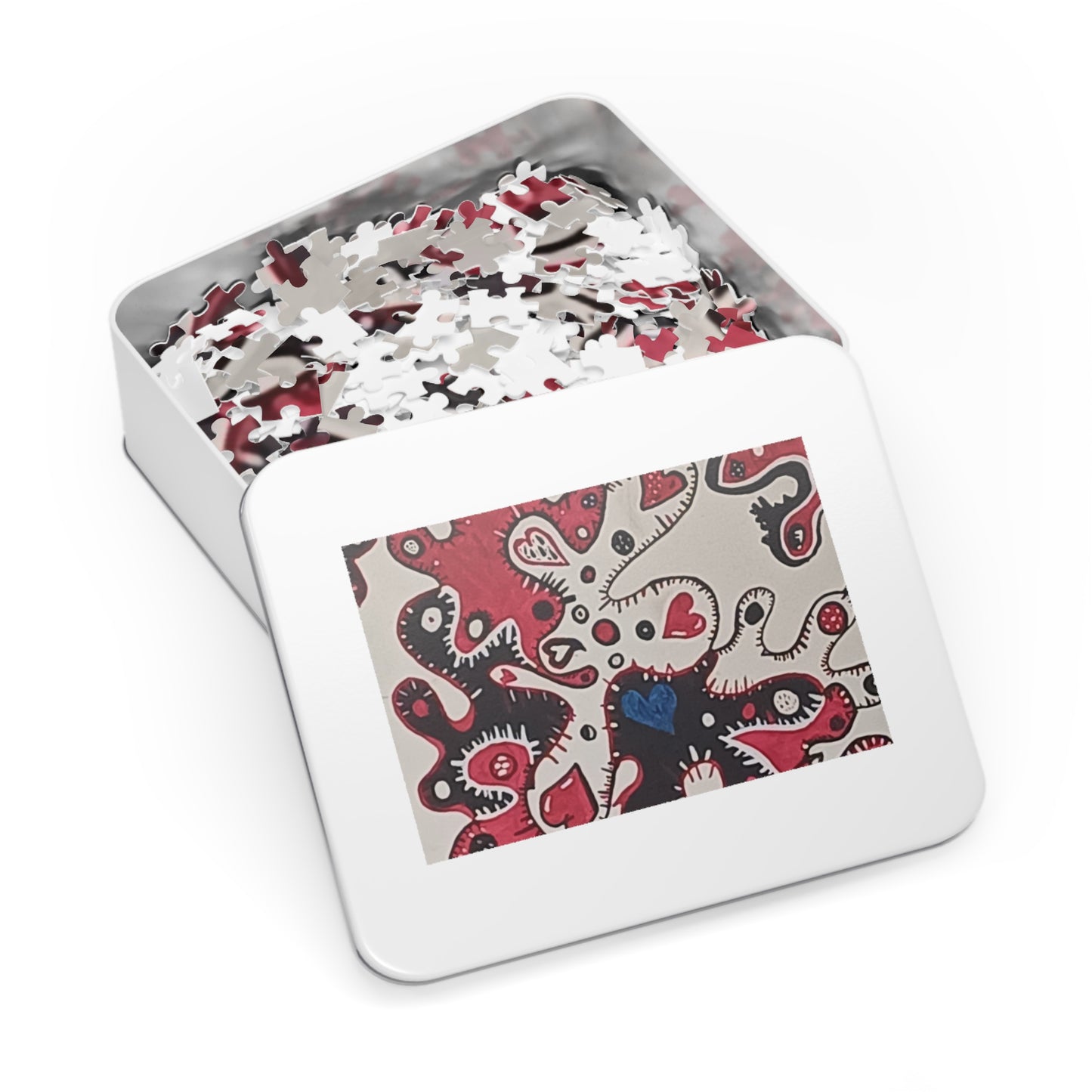 Lots Of Hearts  Puzzle with Tin 30 - 2000 pieces