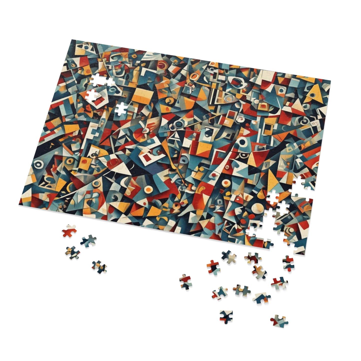 CUBISM Jigsaw Puzzle with Tin