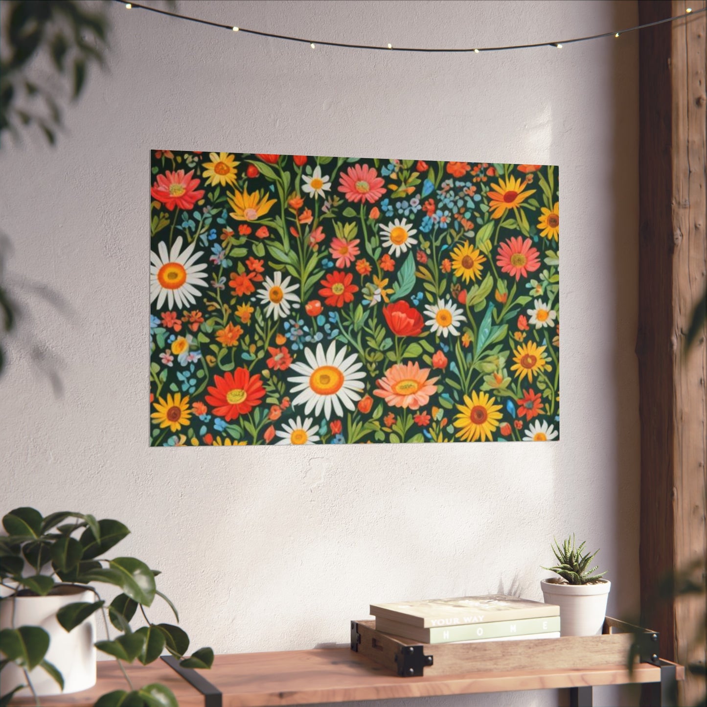 Funky Flowers Glicée Posters