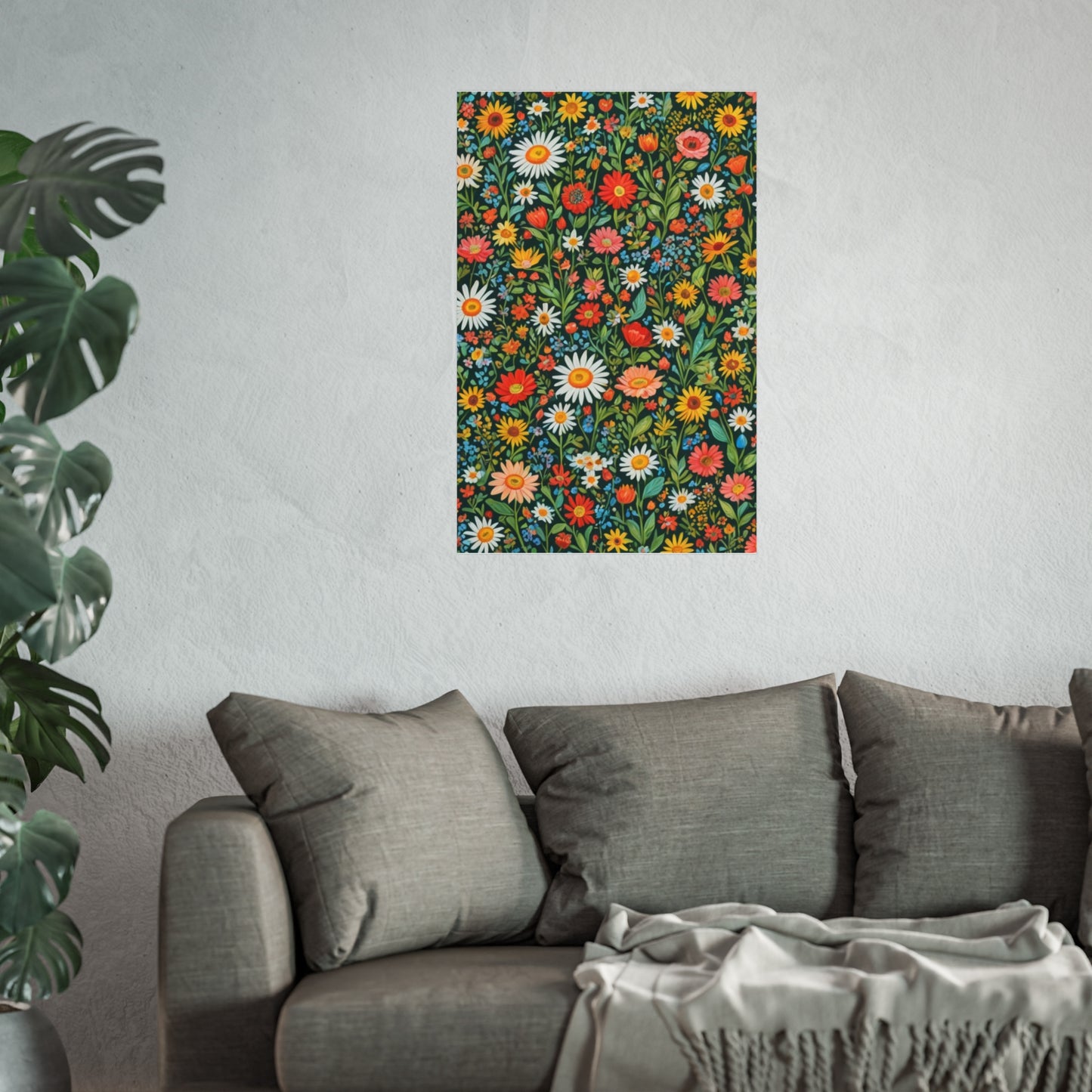 Funky Flowers Glicée Posters