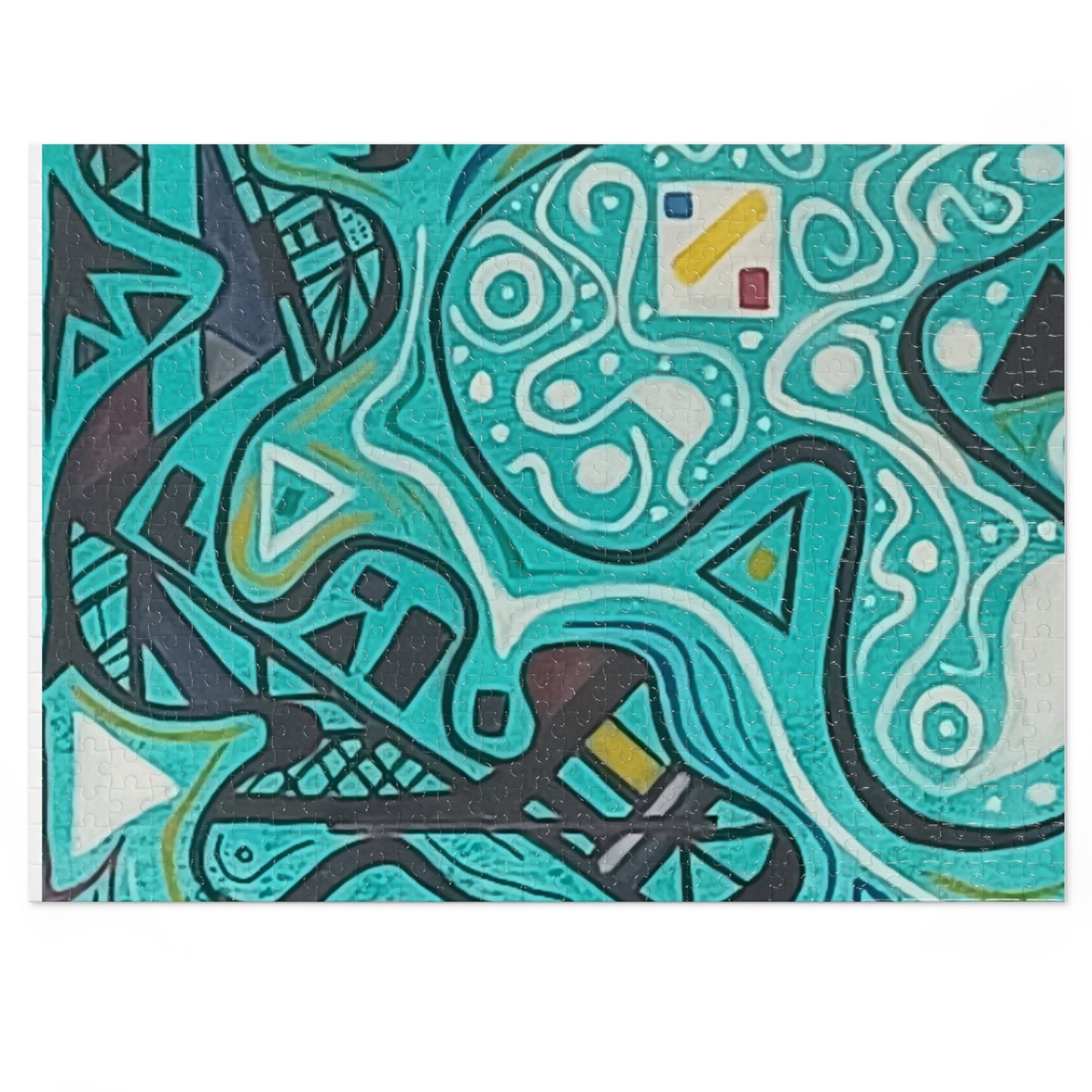 5.   Upto 2000 piece Abstract Jigsaw Puzzle with Tin